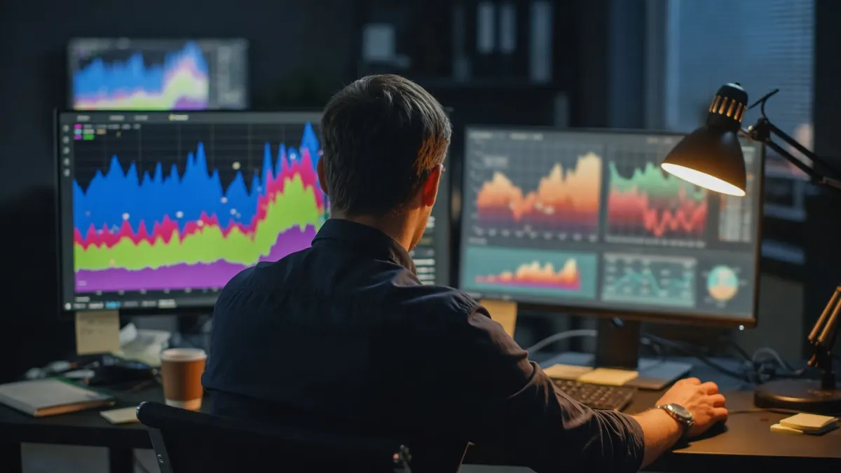 Analyse de données SEO sur double écran