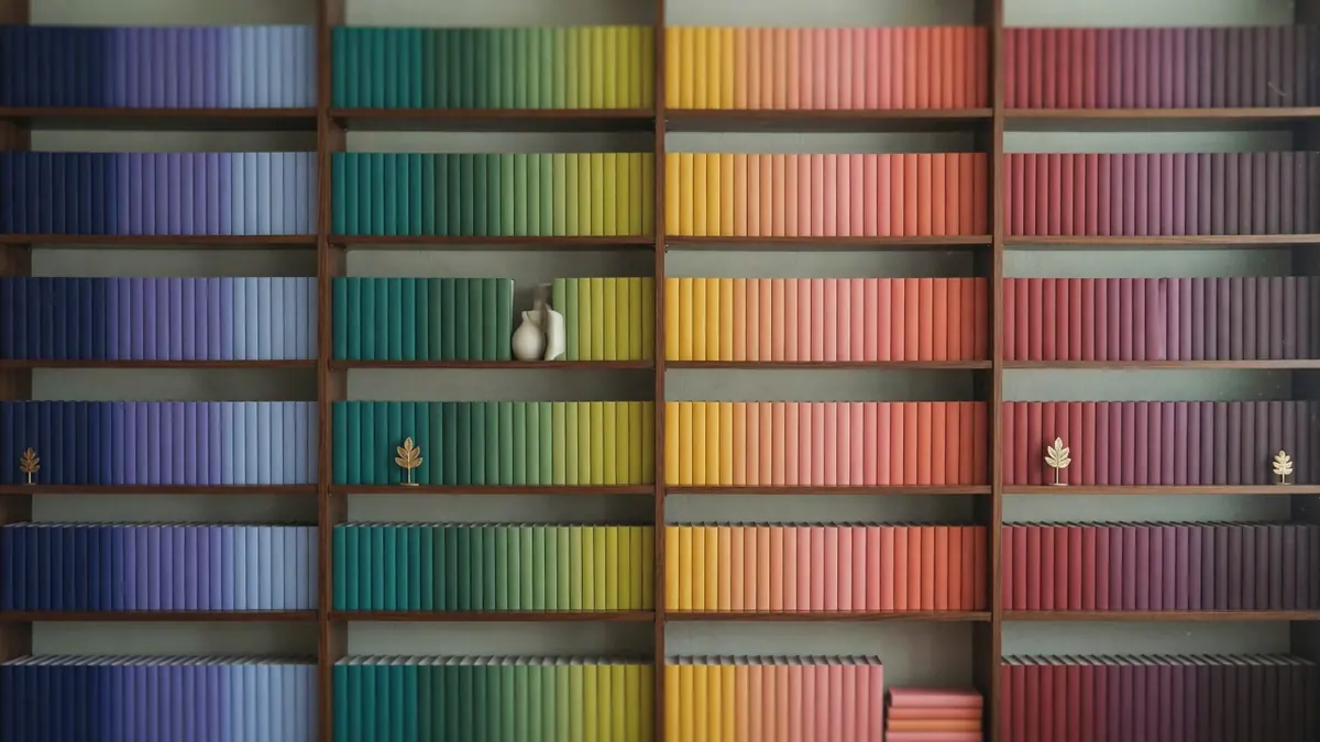 Bibliothèque parfaitement classée symbolisant un vocabulaire structuré