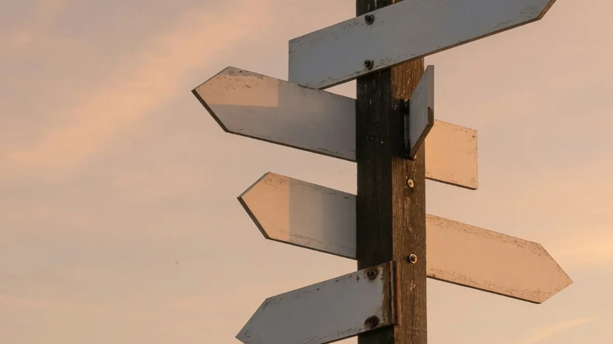 Panneau indicateur symbolisant une redirection