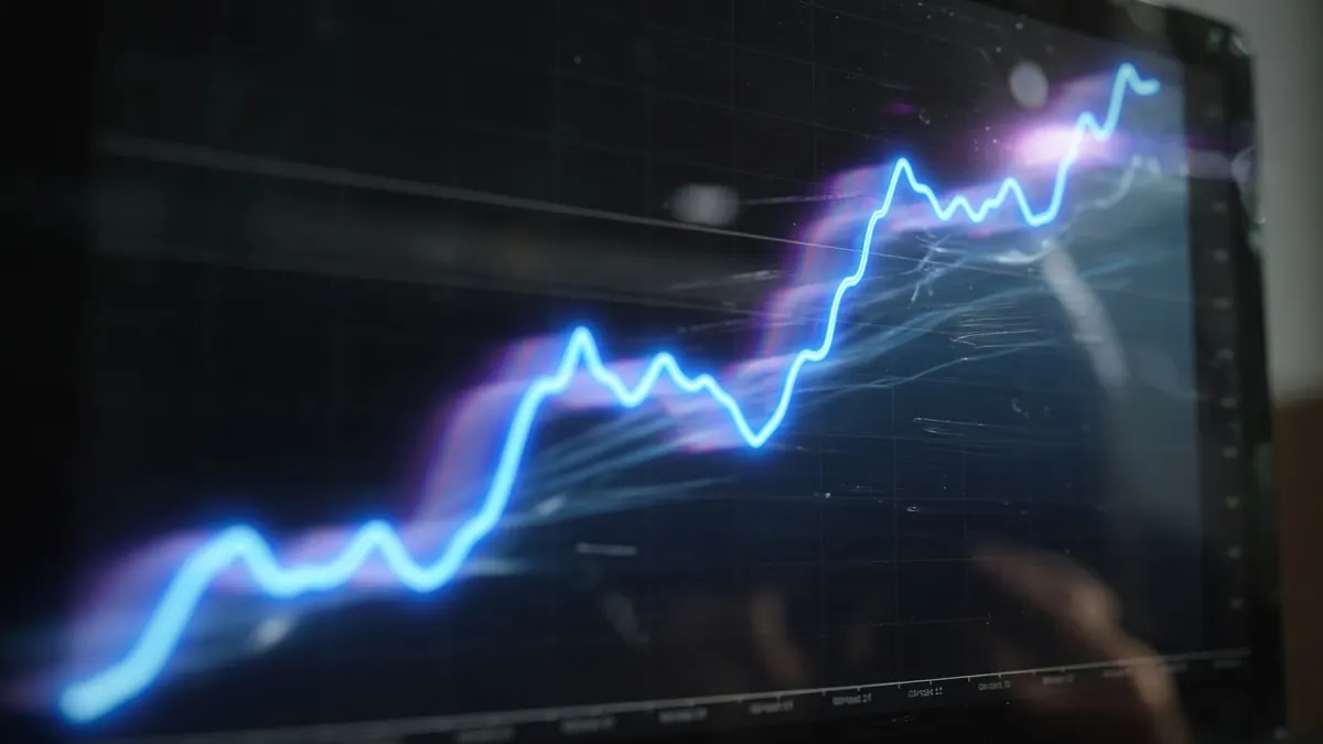Progression de courbes de trafic sur un écran d'analyse