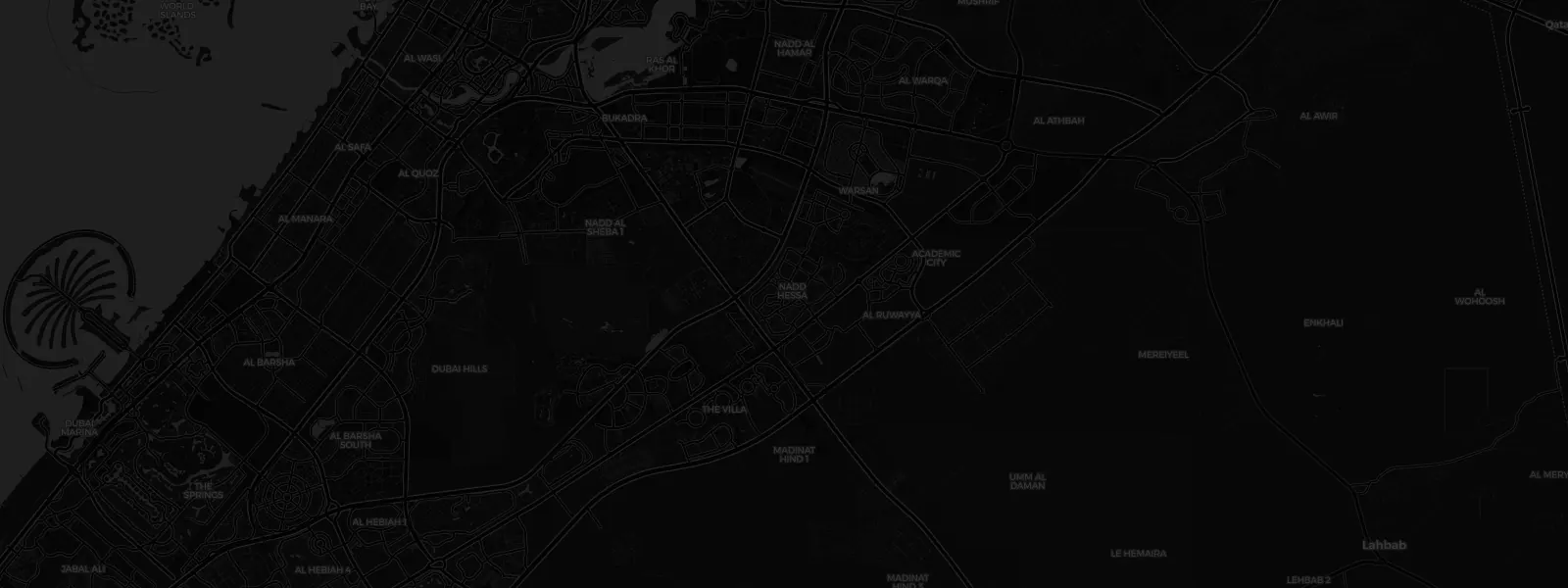 Carte de Dubaï — NEXUS SYNERGY est basée à Dubai Silicon Oasis